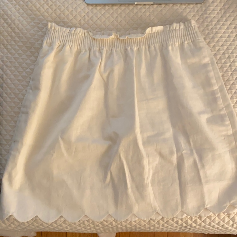 Two J.Crew short skirts - black and white w/ tags